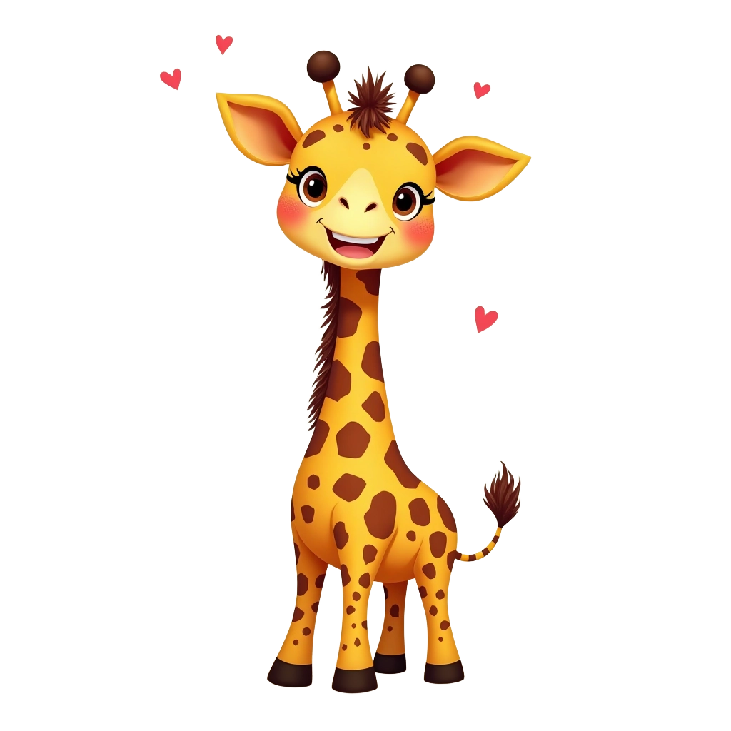 Cute Giraffe Cartoon